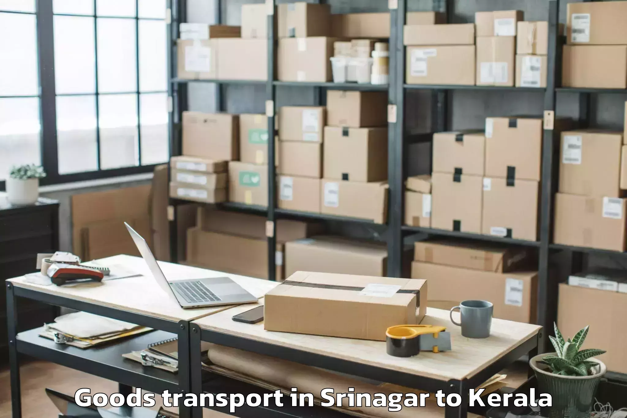 Reliable Srinagar to Anjumoorthy Goods Transport